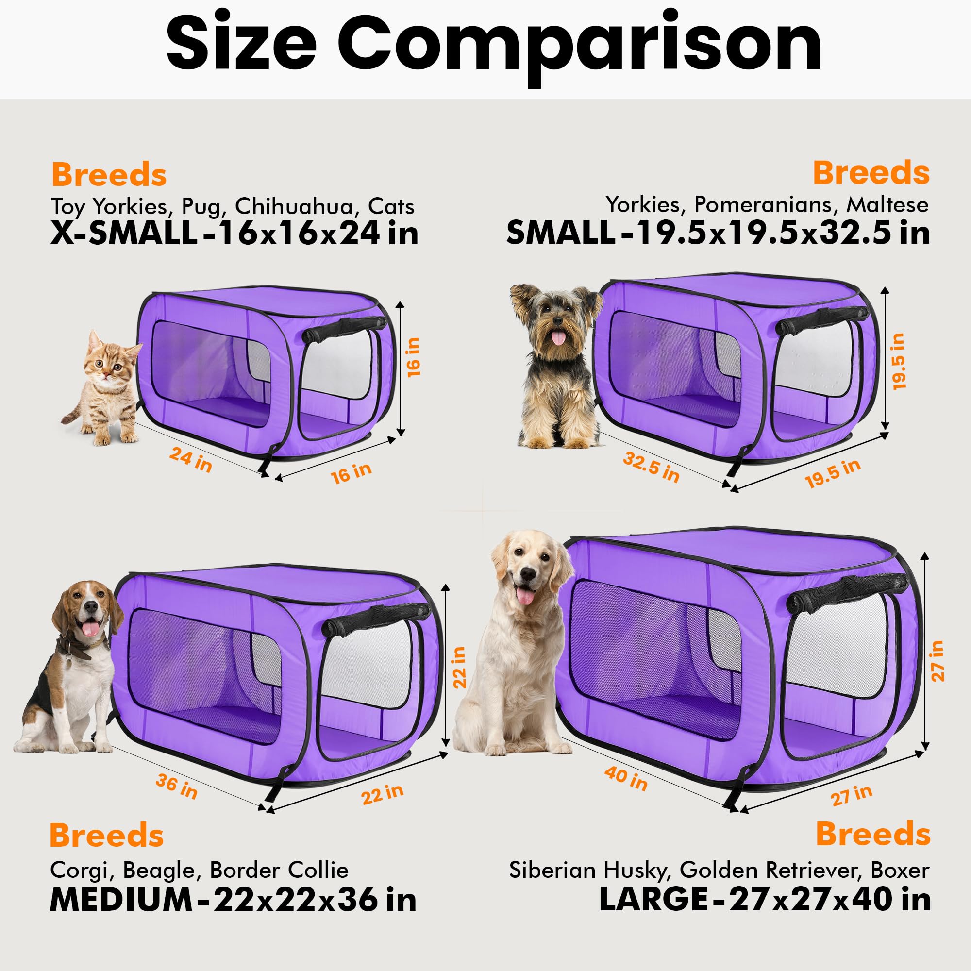 Beatrice crate with breathable mesh ventilation for pet comfort.
