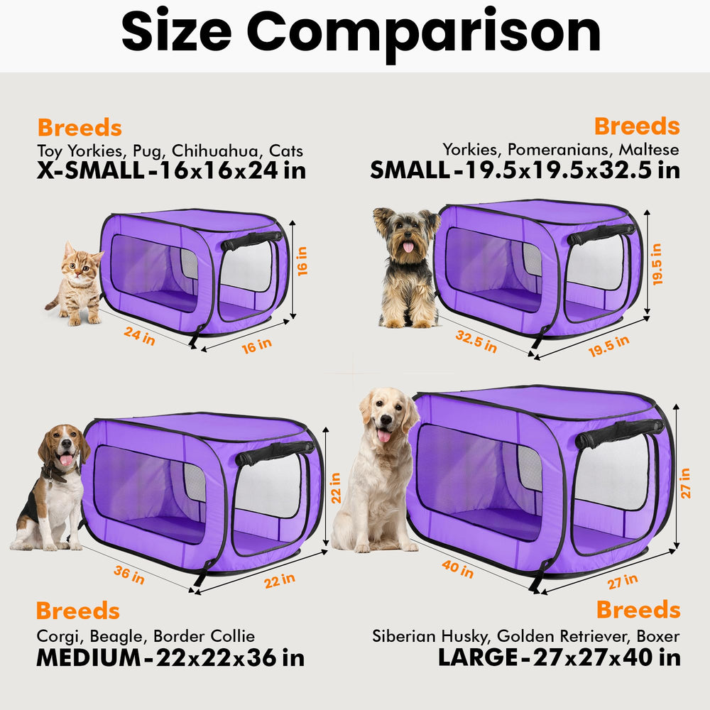 Beatrice crate with breathable mesh ventilation for pet comfort.