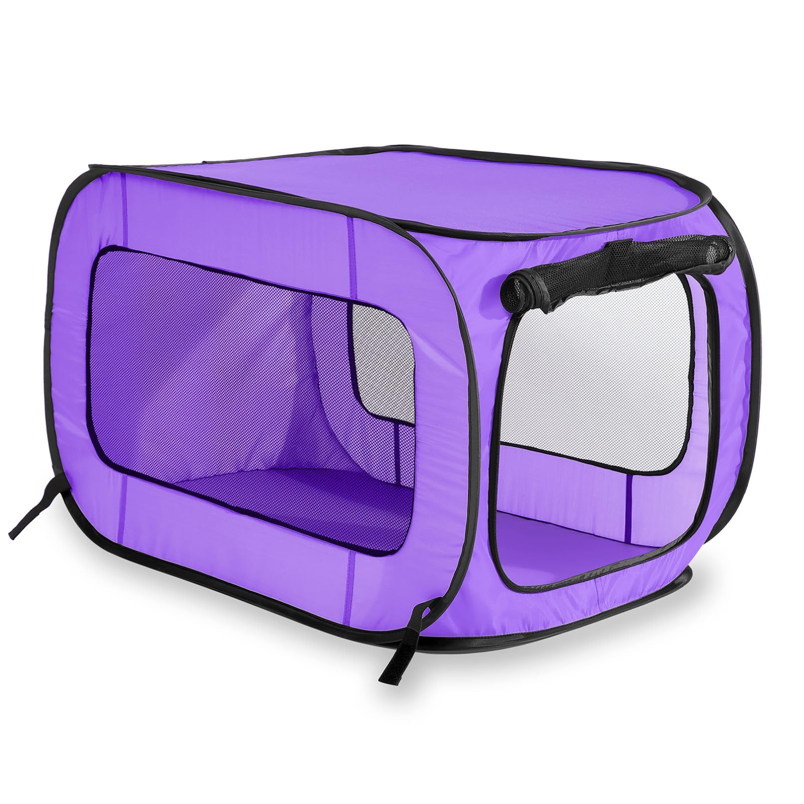 Beatrice Home Fashions pop-up dog crate for travel, lightweight and easy to carry.