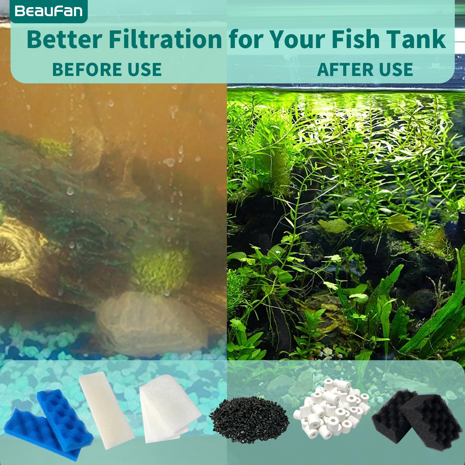 Beaufan activated carbon packs reduce odors and discoloration