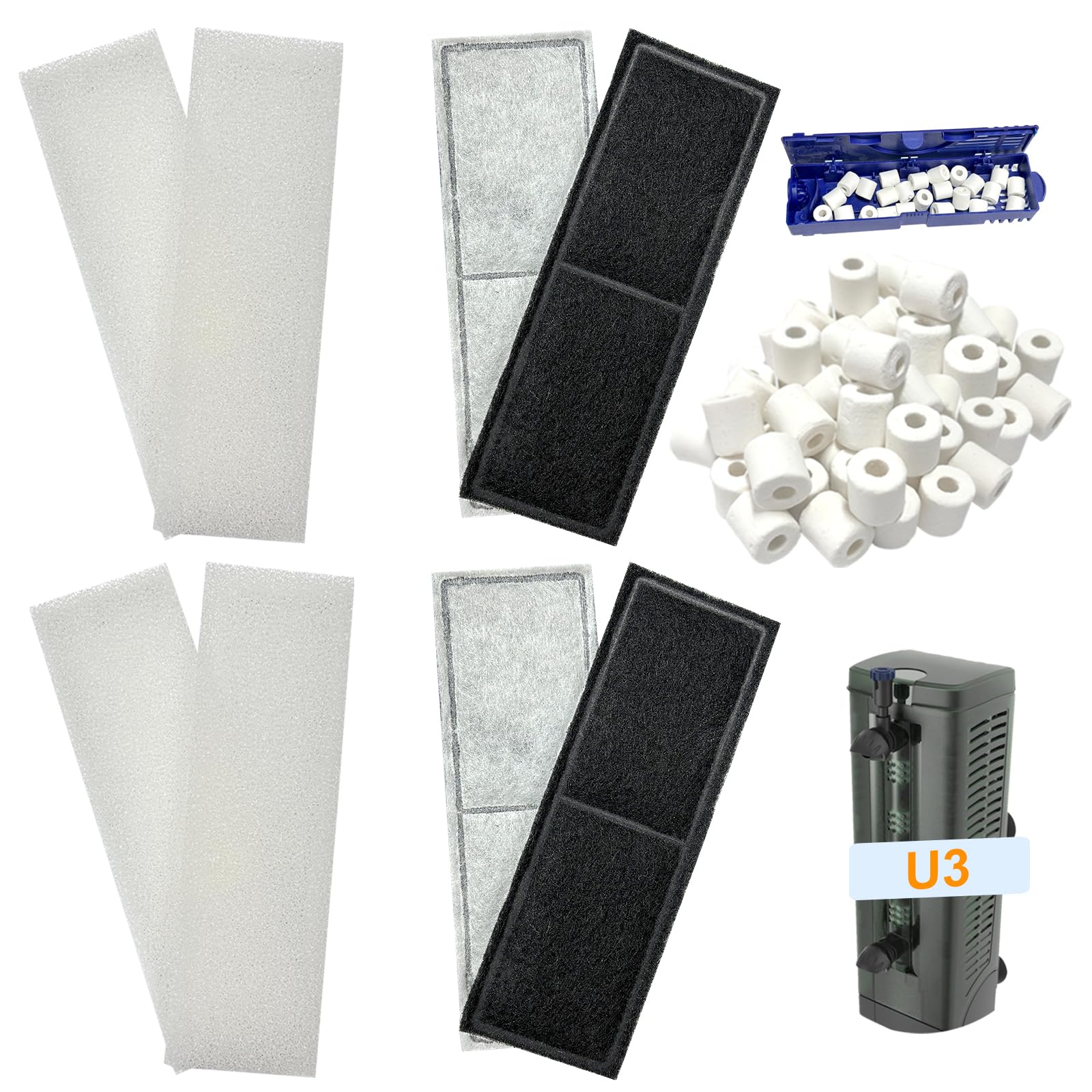 Beaufan foam pads for mechanical filtration and clearer water