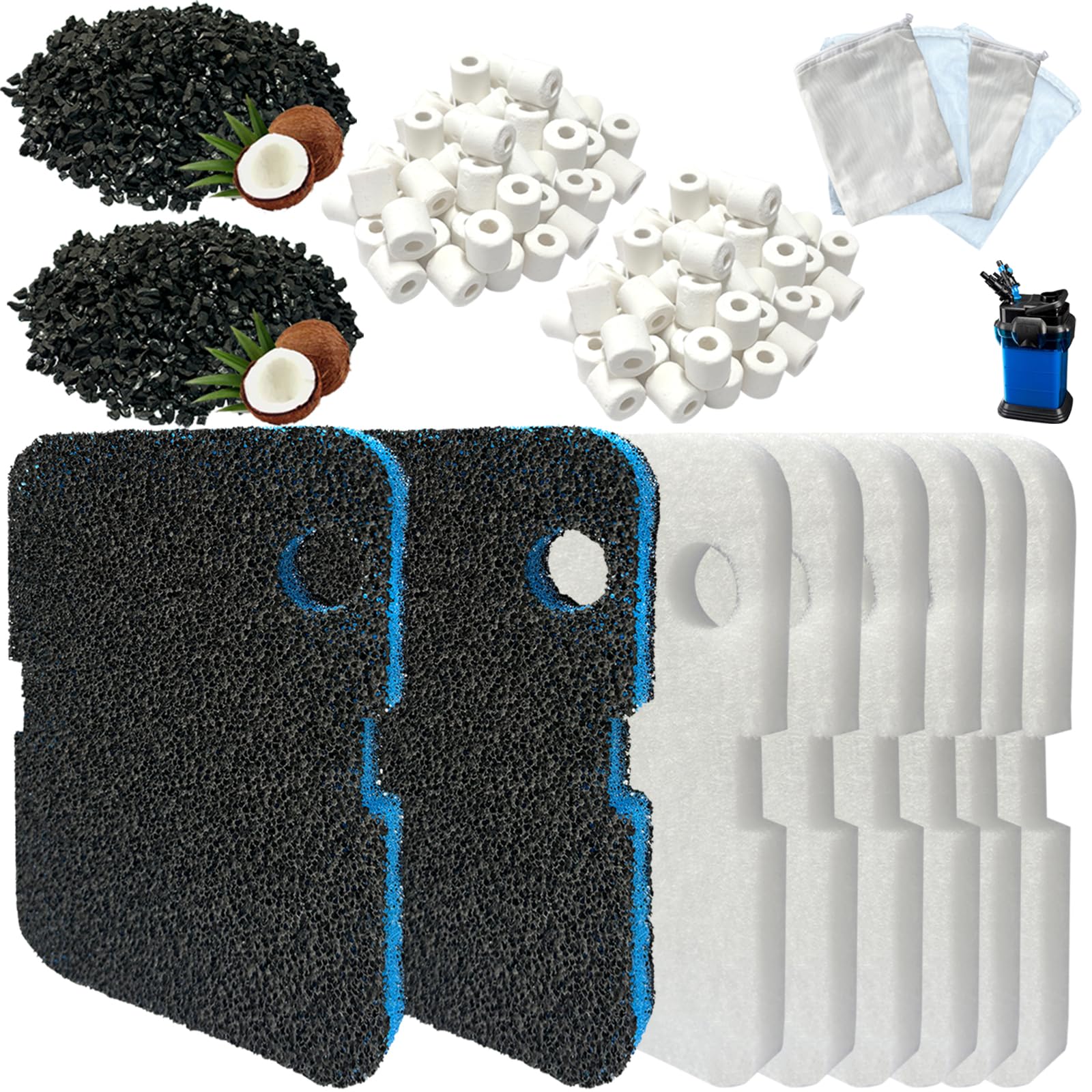 Beaufan bio sponge filters for Cascade 700/1000 improve mechanical filtration