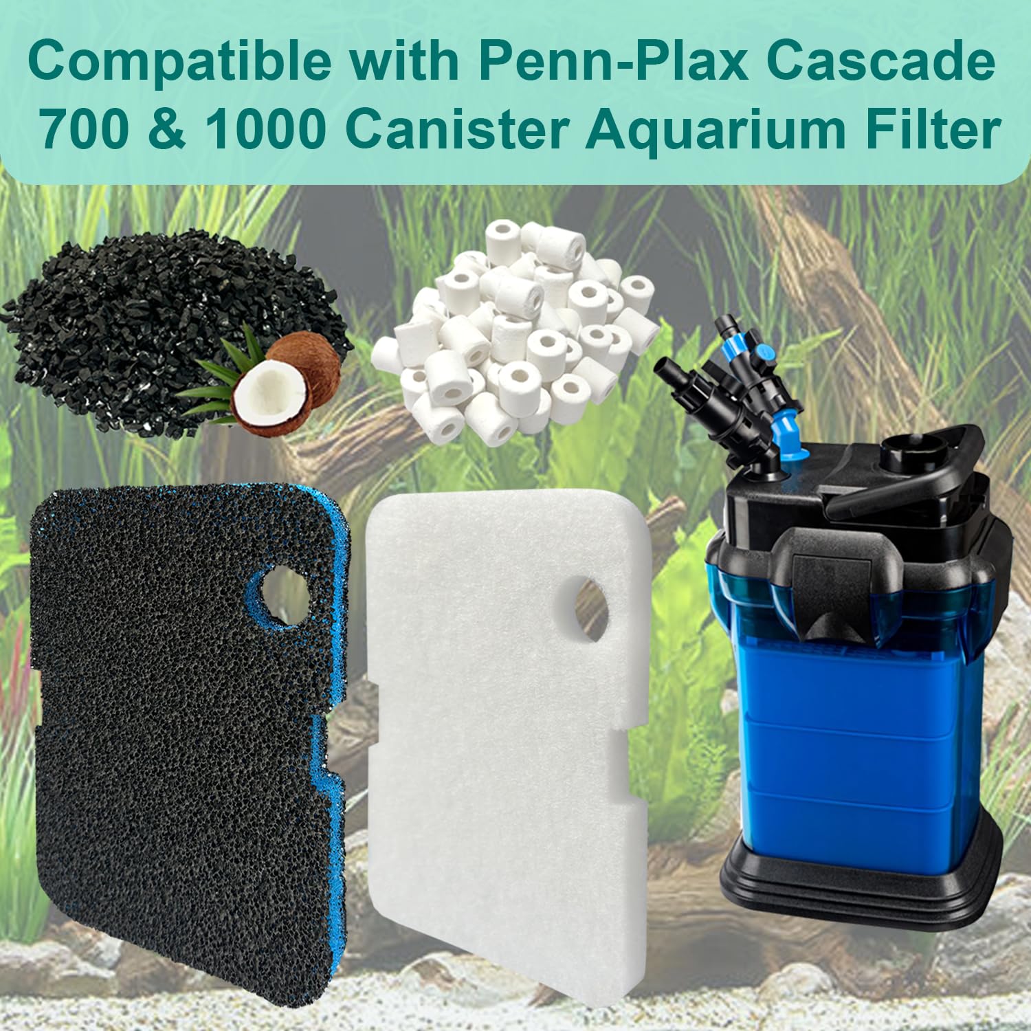 Beaufan white floss pads for precise particle capture and clearer water