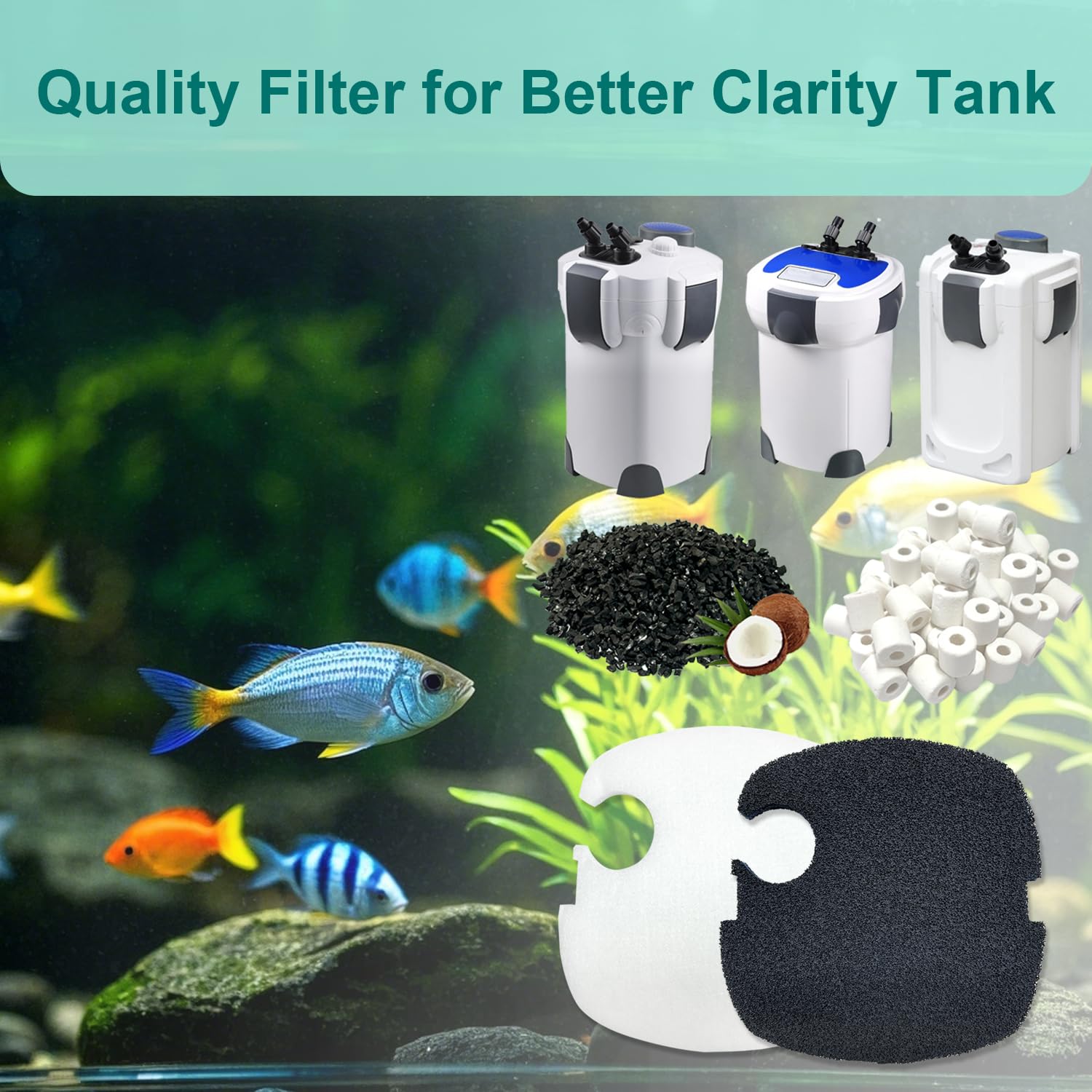 Beaufan four-stage filtration kit overview showing all media components.