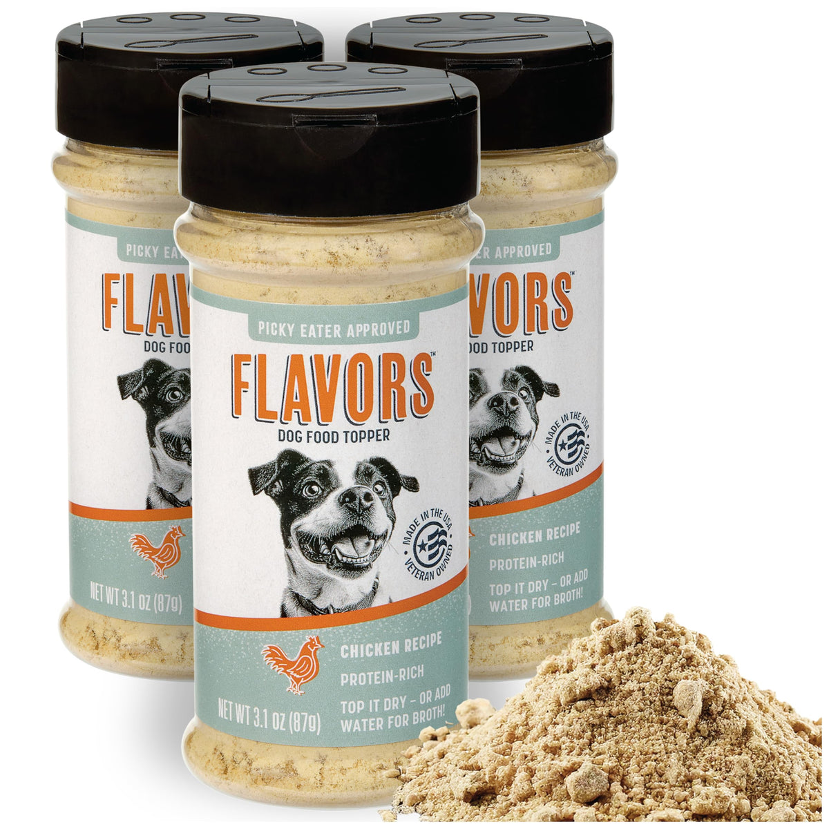 BEAUMONT BASICS Flavors Chicken Topper on bowl to make meals tastier and more engaging