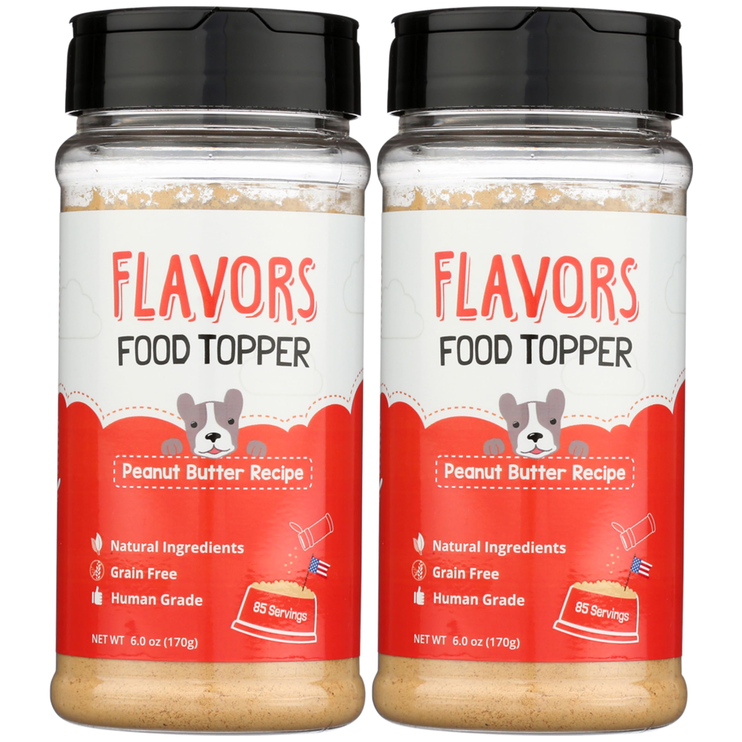 Be Beaumont Basics Flavors Peanut Butter Topper boosts meal appeal for dogs.