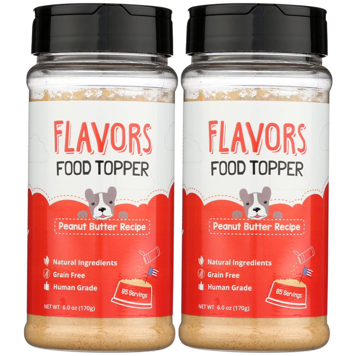 Be Beaumont Basics Flavors Peanut Butter Topper boosts meal appeal for dogs.