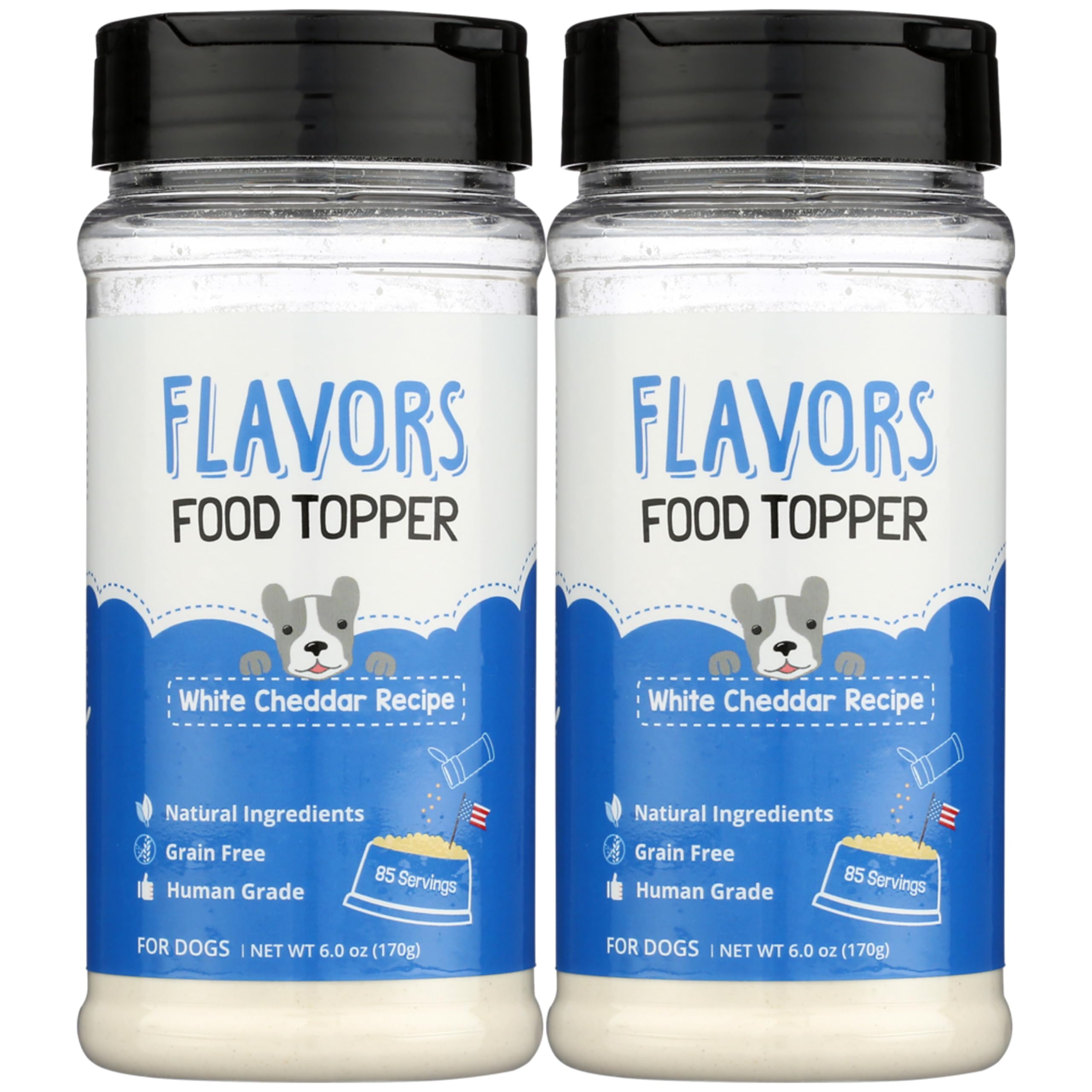 BEAUMONT BASICS Flavors White Cheddar topper on kibble to boost flavor