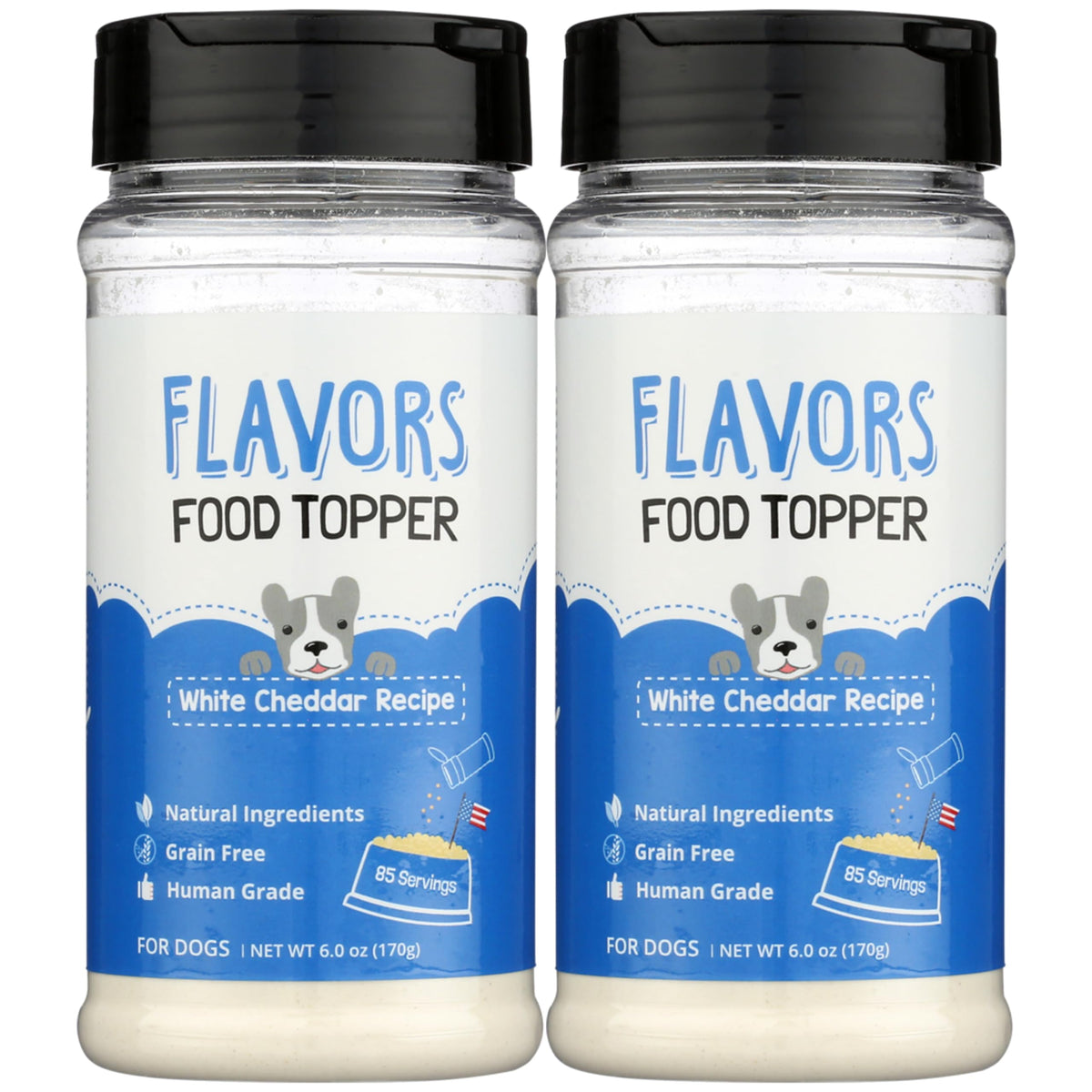 BEAUMONT BASICS Flavors White Cheddar topper on kibble to boost flavor
