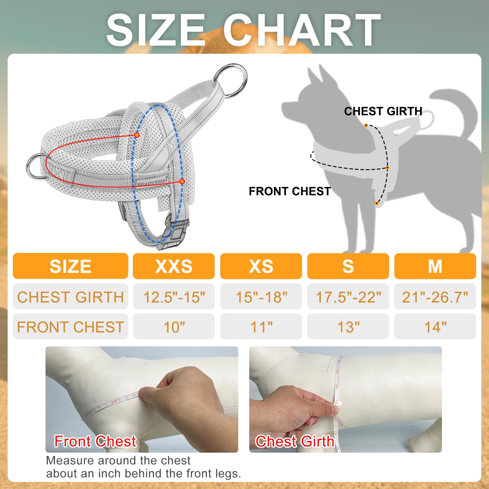 BEAUTYZOO adjustable bust strap ensures a secure, customized fit.
