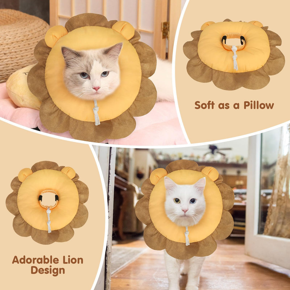 BEAUTYZOO Cat Cone Collar Soft indoor outdoor use with secure fit