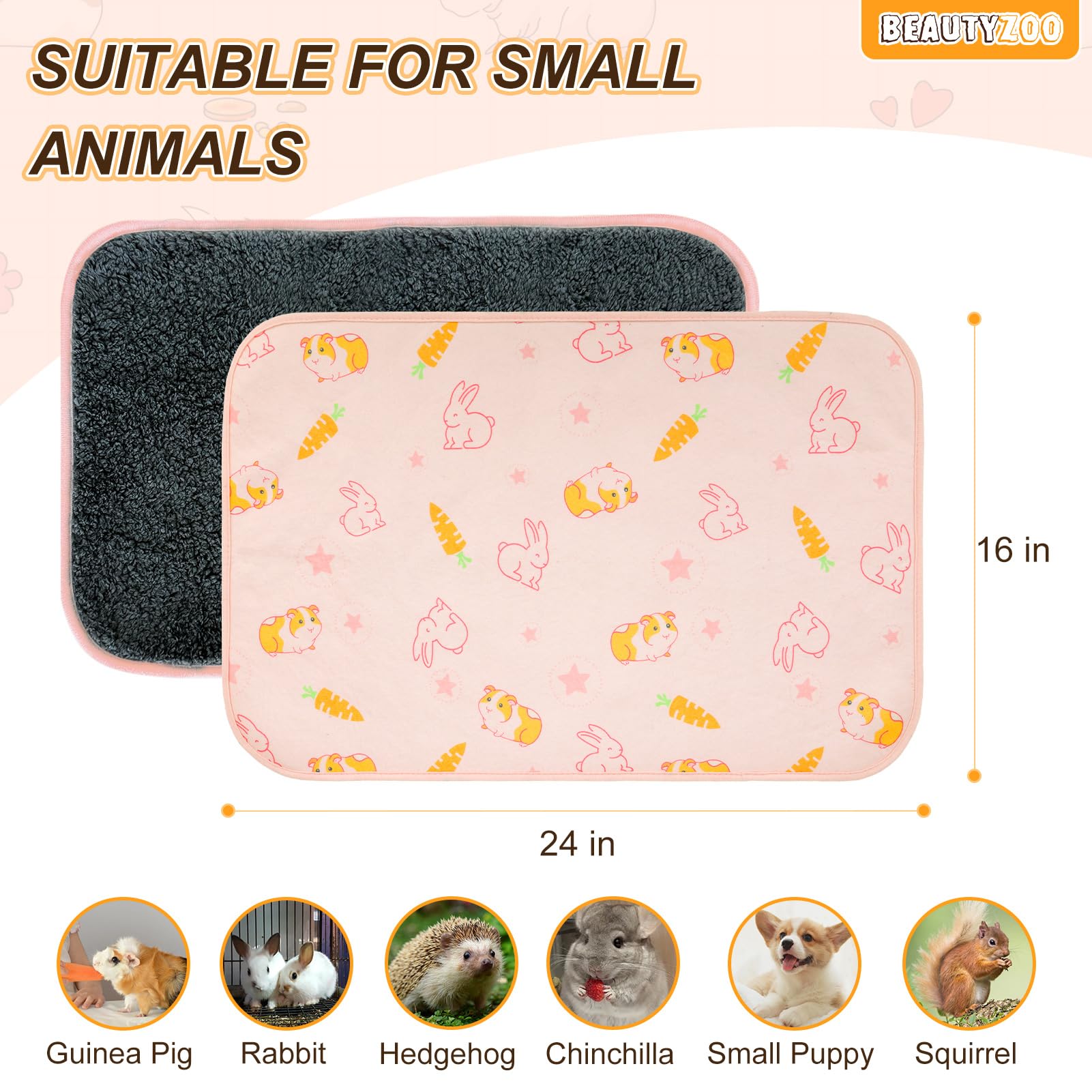 BEAUTYZOO pack of 2 liners keeps habitats tidy and stress-free
