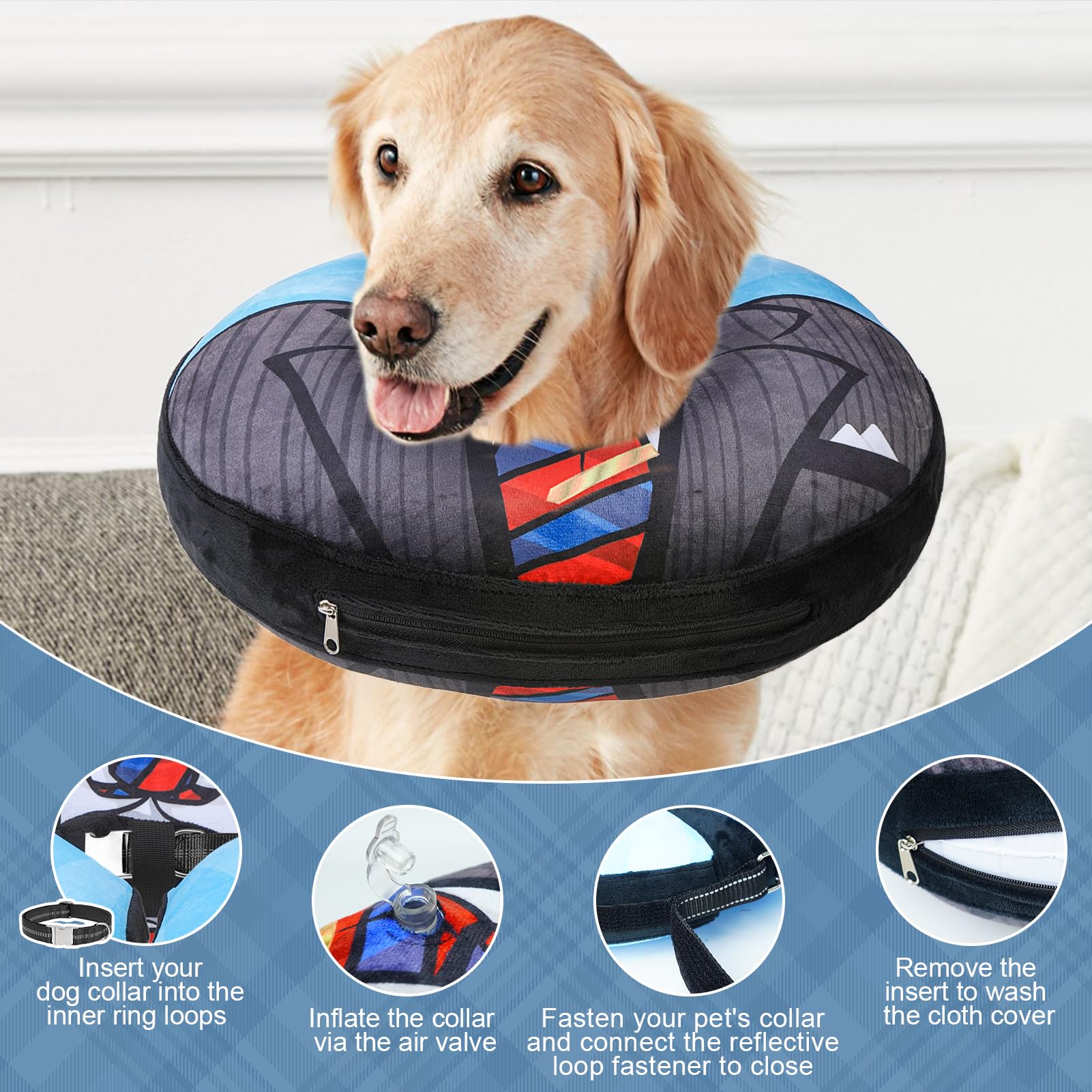 Machine-washable cover and removable liner simplify cleaning after meals and play.