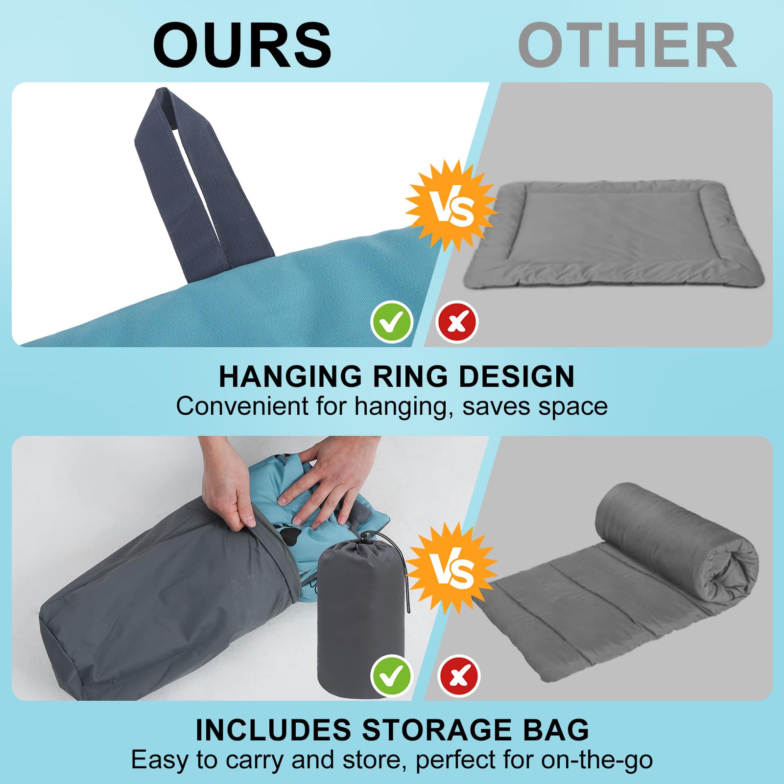 BEAUTYZOO rugged Oxford fabric stands up to outdoor wear.