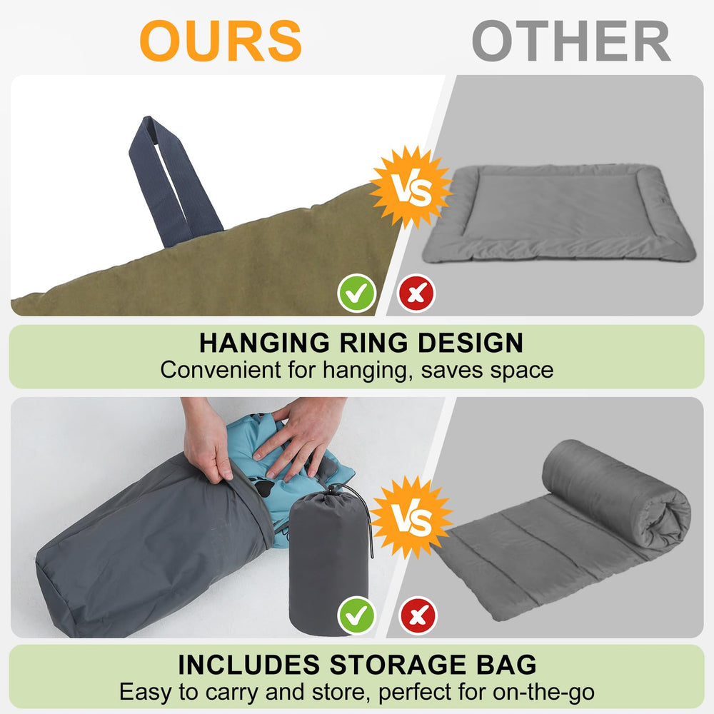 BEAUTYZOO Outdoor Dog Bed Machine Washable; effortless cleaning after adventures.