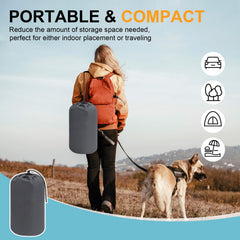 BEAUTYZOO reversible paw-prints side for cozy indoor or outdoor lounging.