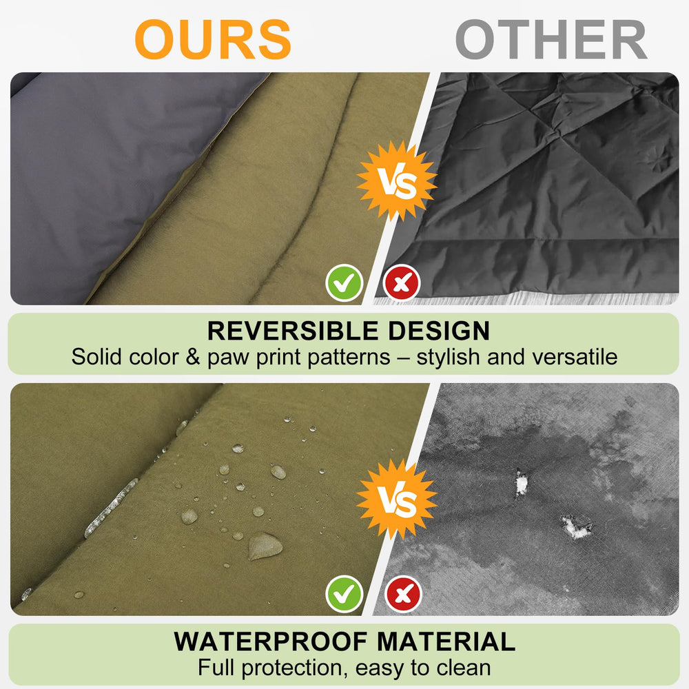 BEAUTYZOO Outdoor Dog Bed Scratch-Resistant Oxford Fabric; long-lasting surface.