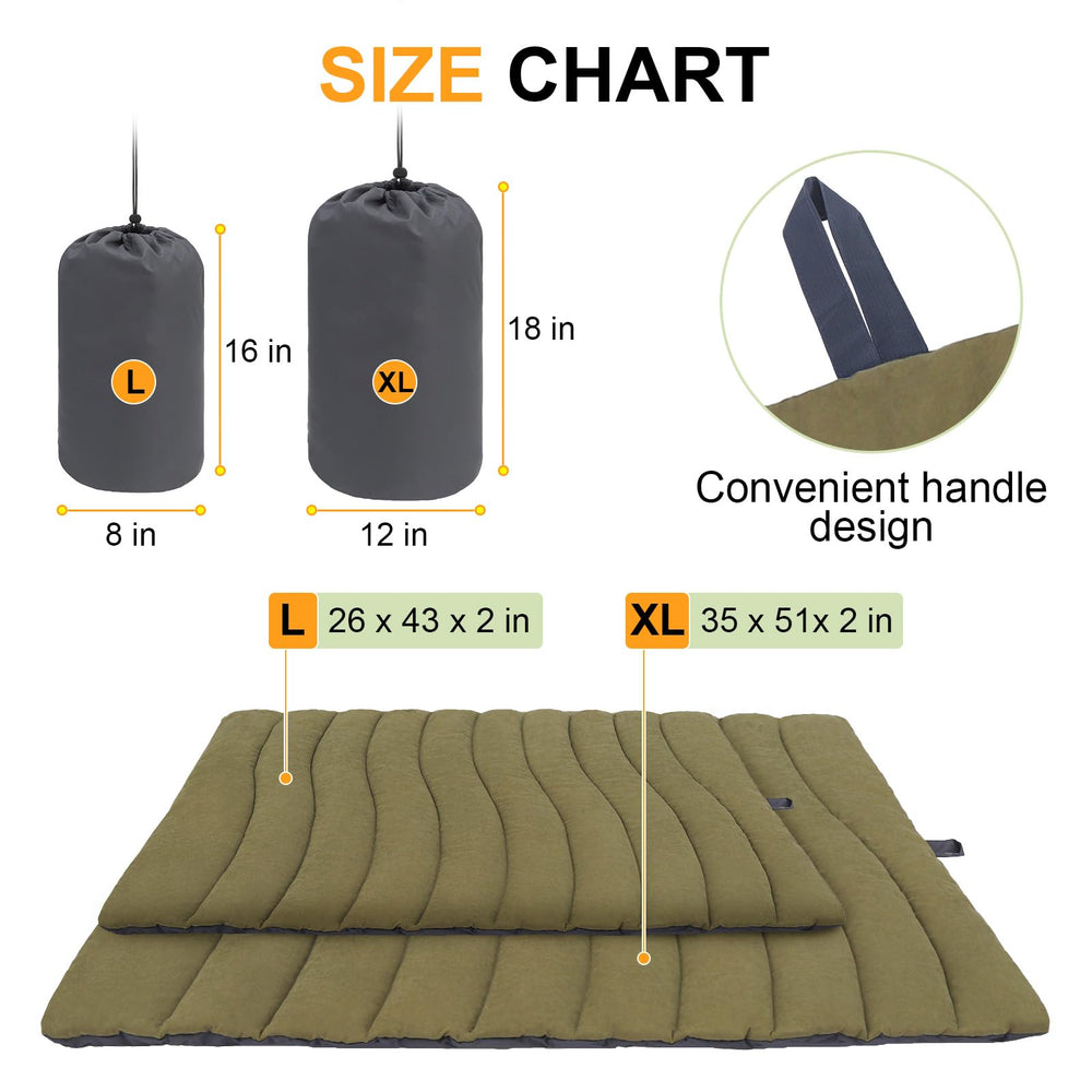 BEAUTYZOO Outdoor Dog Bed Wave Stitch; durable padding keeps shape.