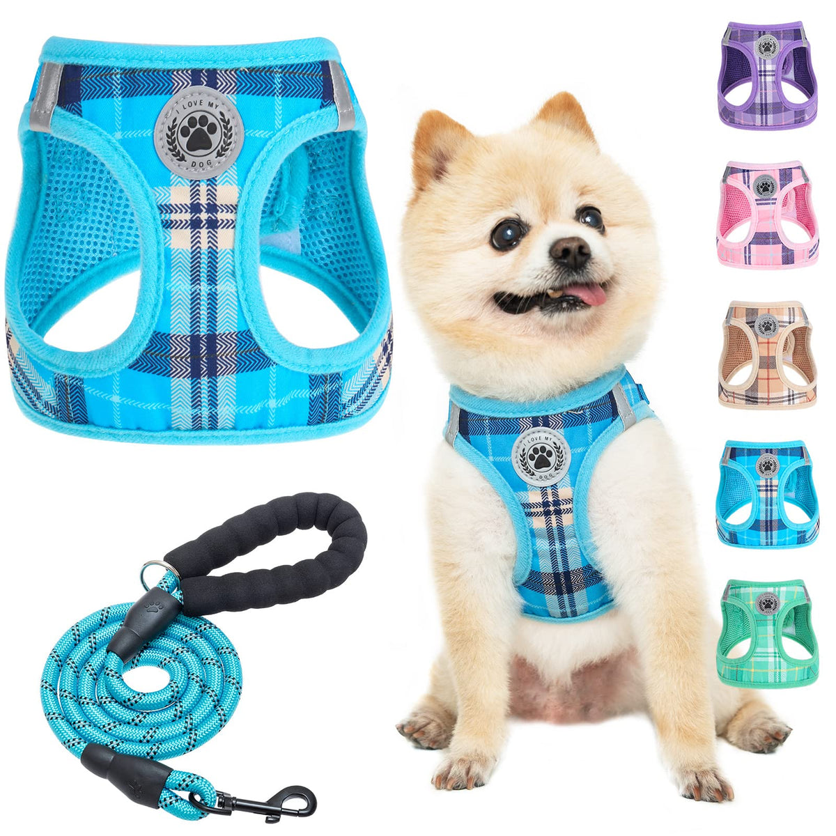 Beautyzoo small dog harness with step-in design for quick, comfortable fits.