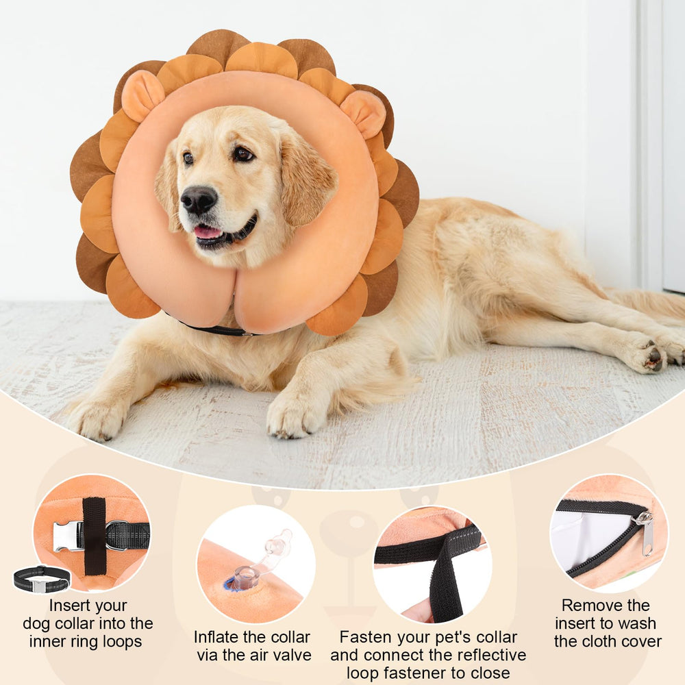 BeautyZoo soft e-collar keeps pets comfortable while resting, healing, and sleeping.