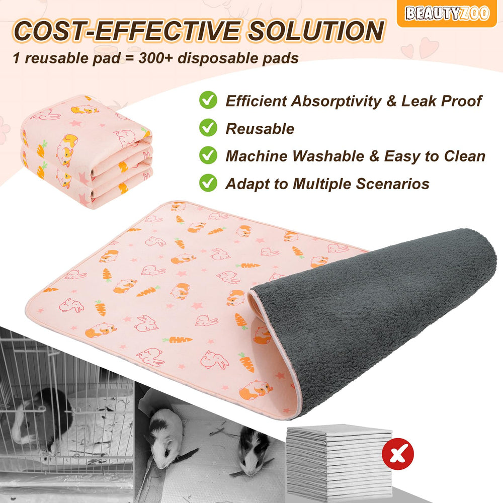 BEAUTYZOO soft fleece base creates a cozy lounge for small pets