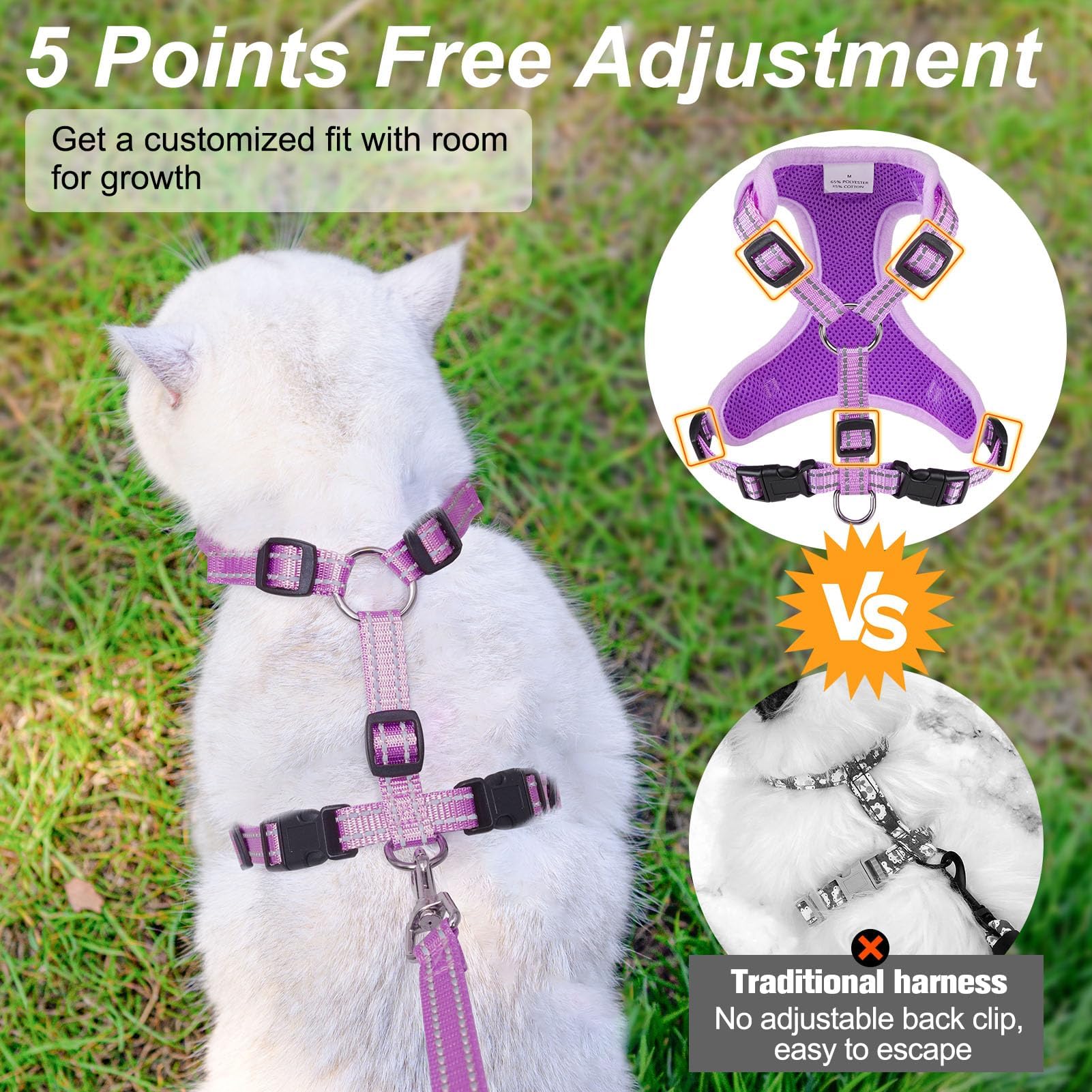 BEAUTYZOO soft mesh fabric ensures breathable comfort during walks