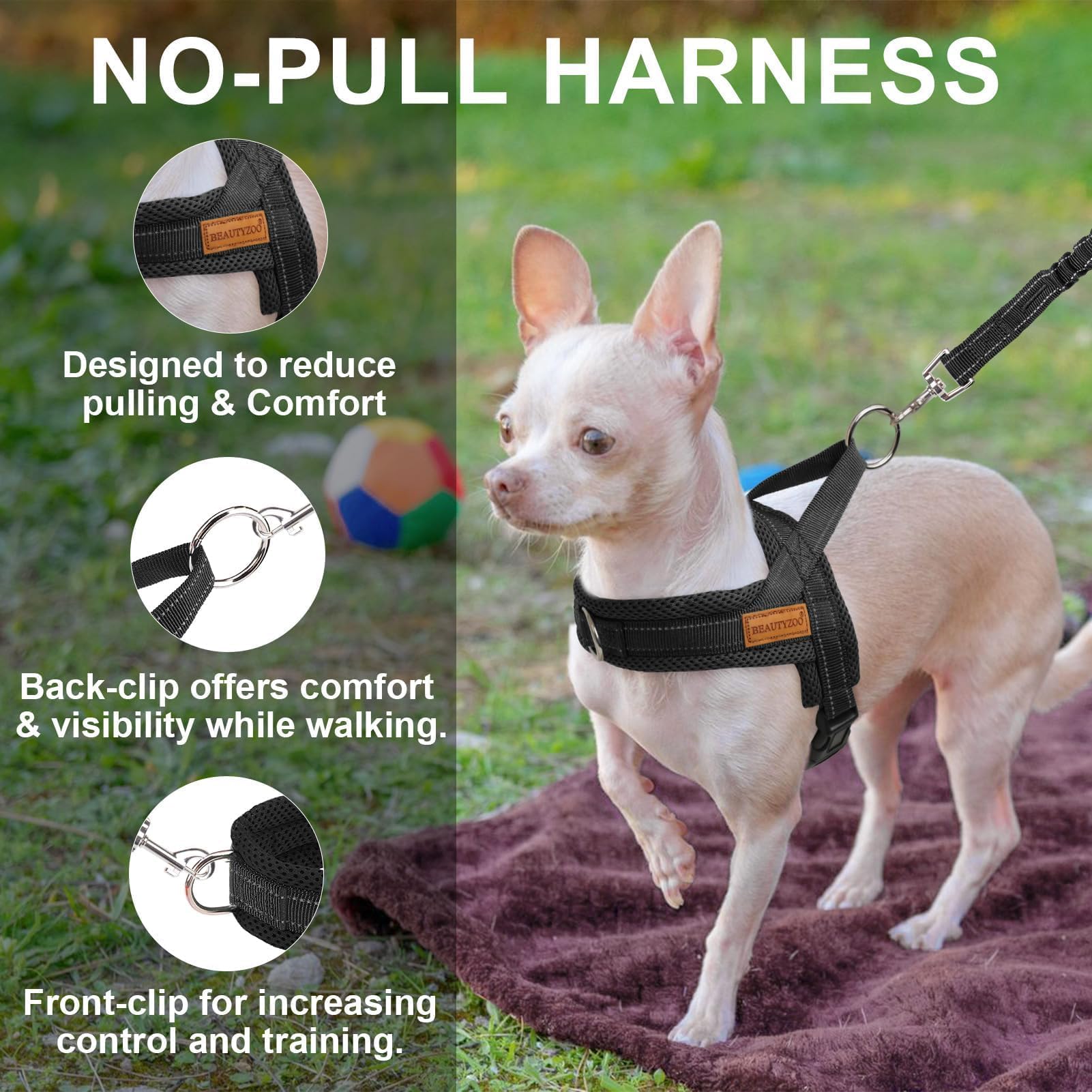 BEAUTYZOO soft mesh pad under neck and back for comfortable wear.