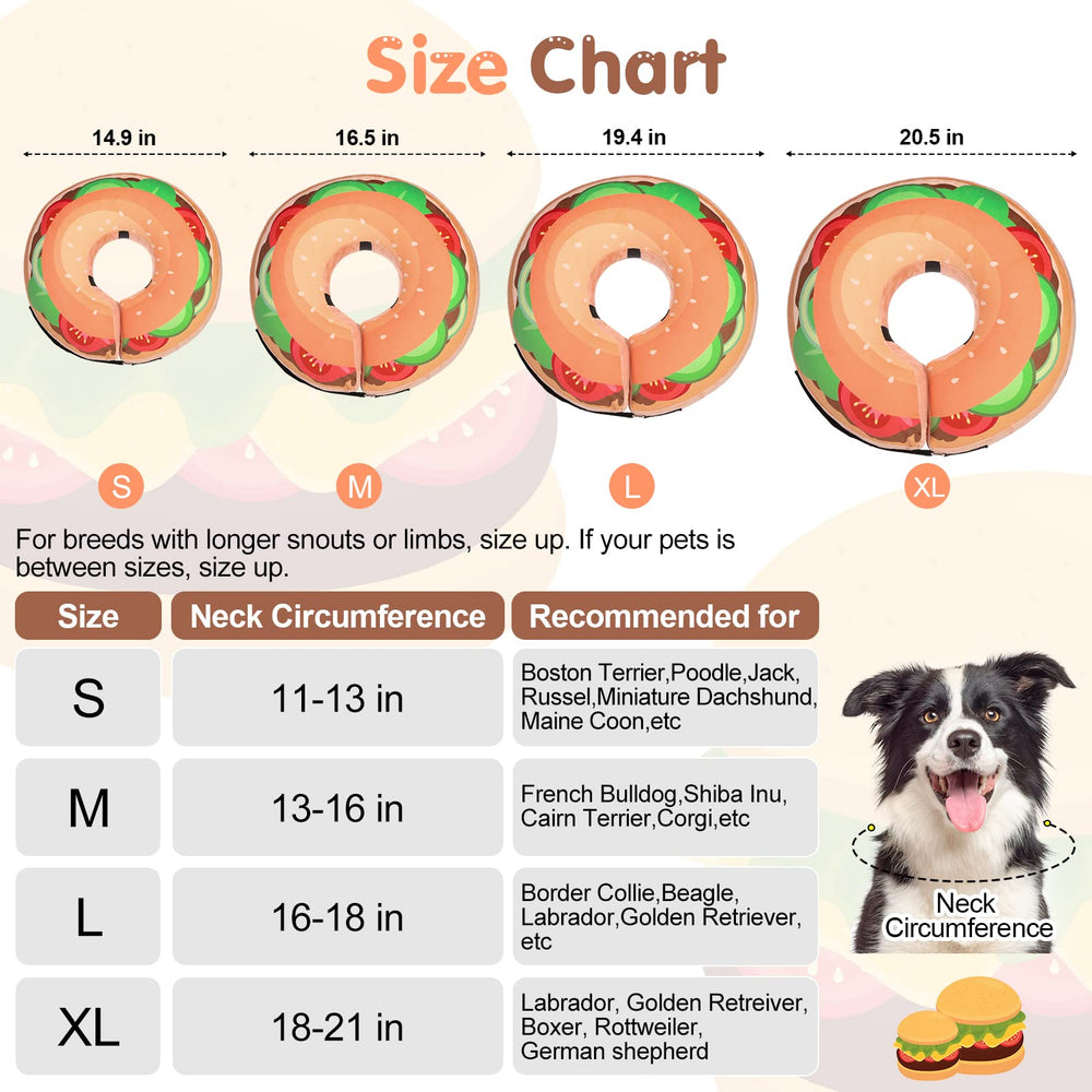 BEAUTYZOO soft neck cone for dogs and cats, lightweight comfort