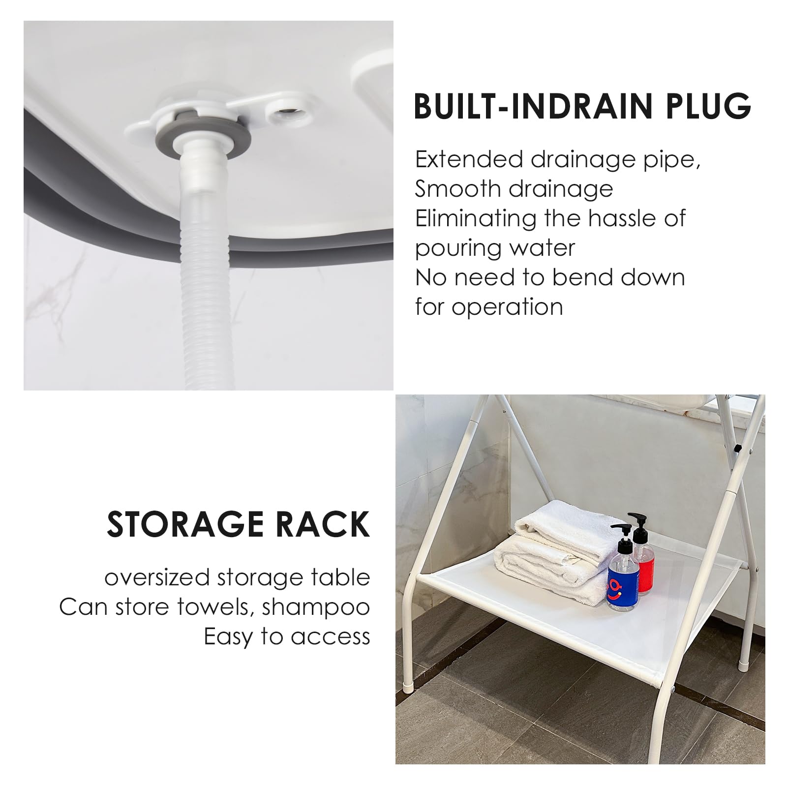 BEBEROAD PETS durable bath tub material resists paw scratches