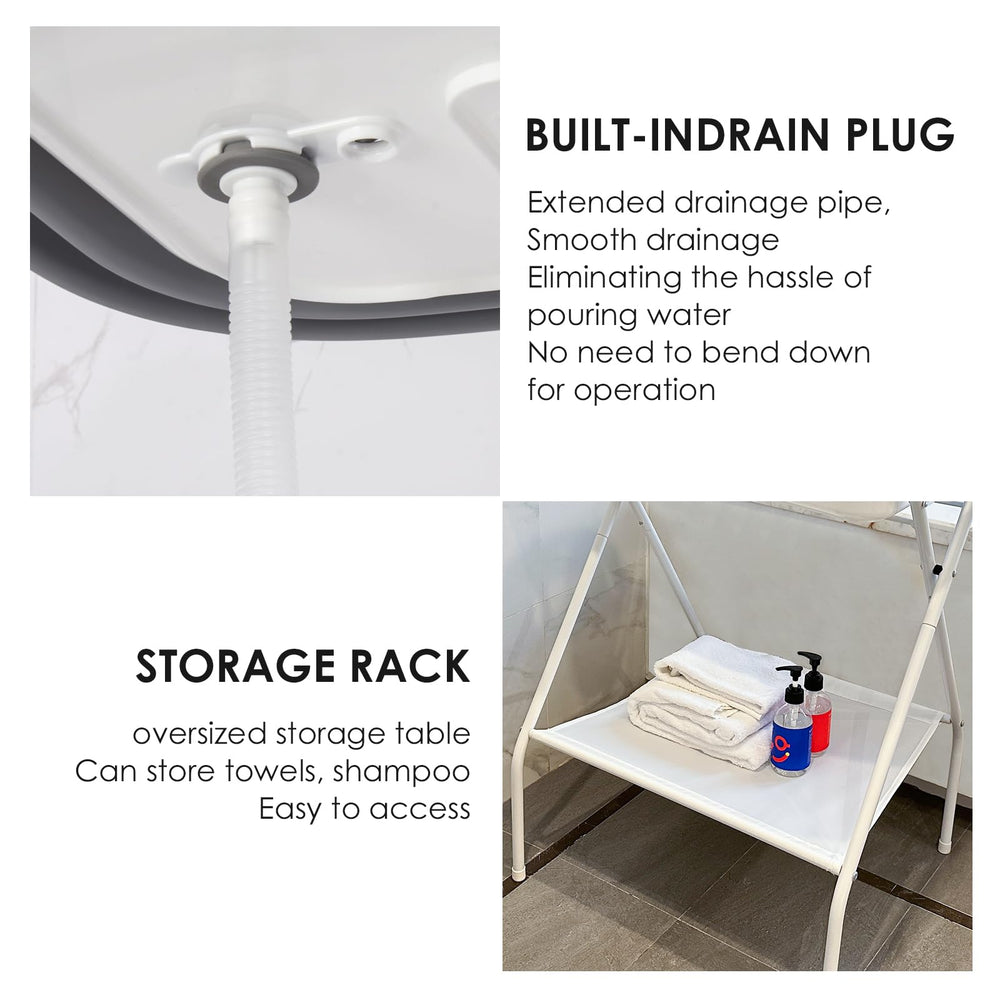 BEBEROAD PETS durable bath tub material resists paw scratches