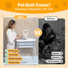 BEBEROAD PETS foldable dog bath tub for easy transport