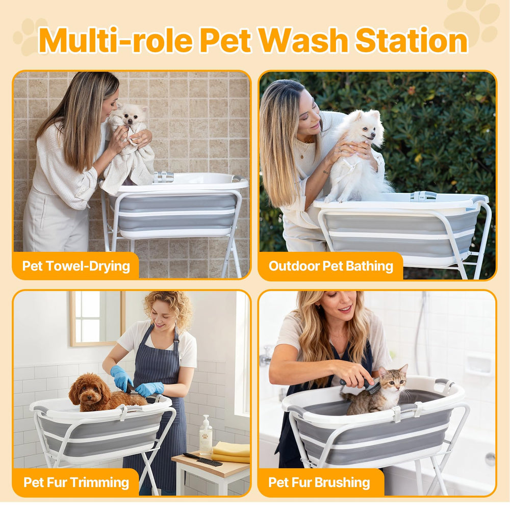 BEBEROAD PETS compact bath tub for small dogs and cats