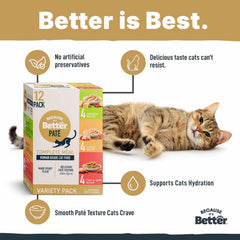 Because It's Better Pate Complete Meal Variety Pack offers balanced nutrition in one easy pack.