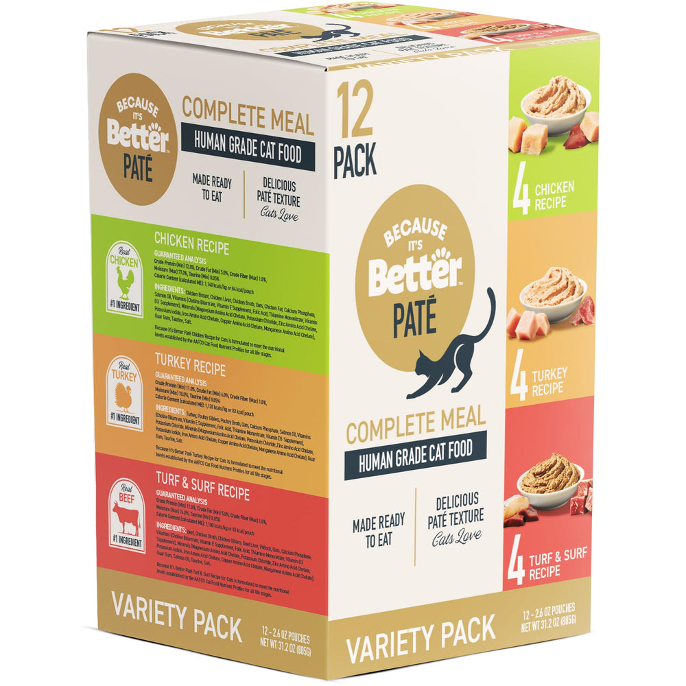 Because It's Better Pate Ocean Flavors pouch for all life stages.