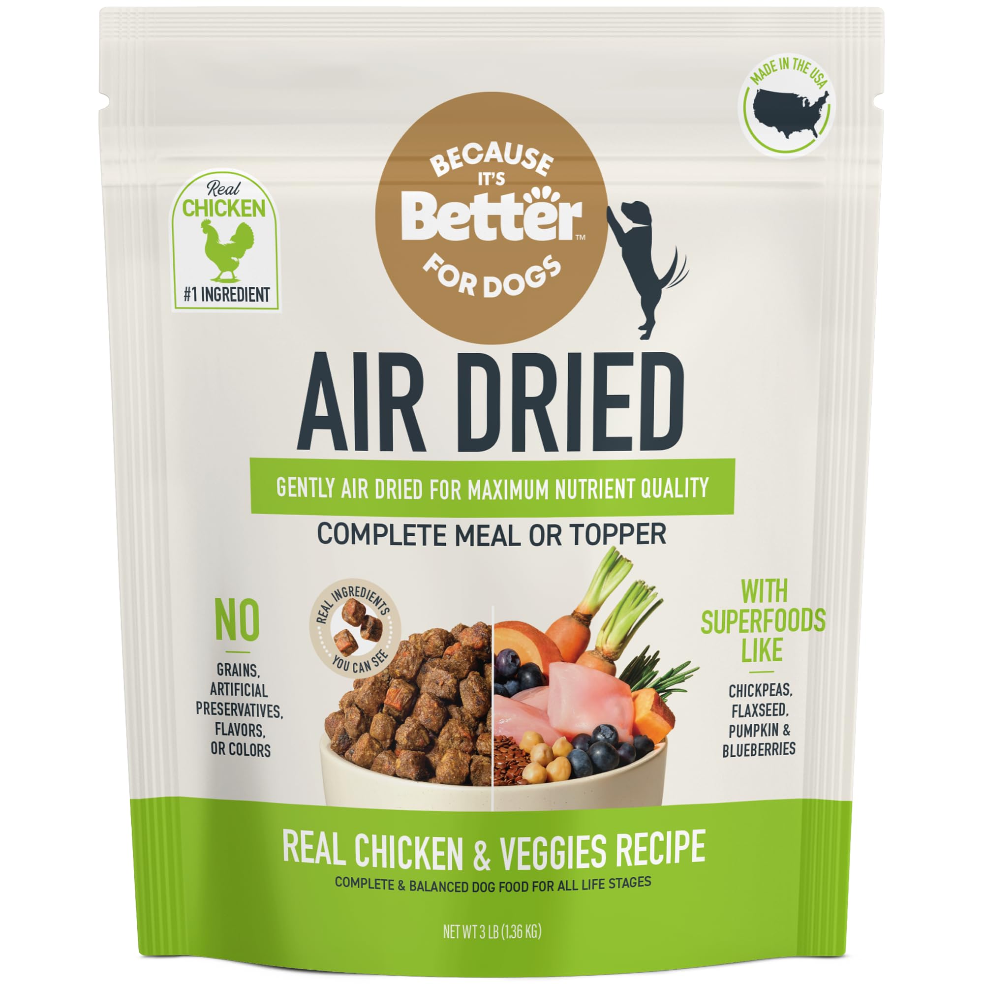 Because It’s Better slow-baked bites closeup showing tender texture dogs love for mealtime.