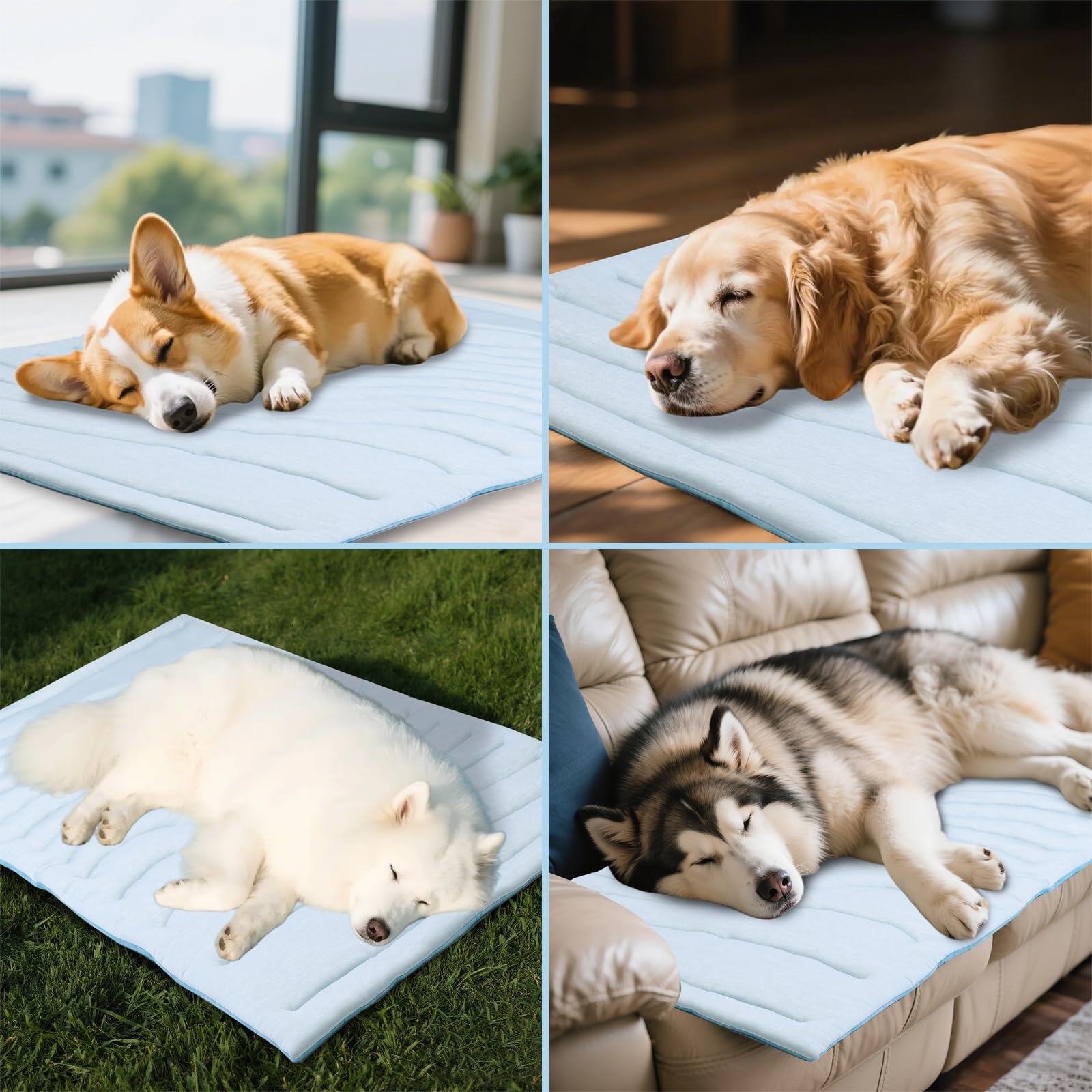 BECEMURU machine-washable mat with reinforced stitching cleans up after adventures.