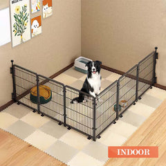 Bechandy anchors installed indoors for flexible dog containment