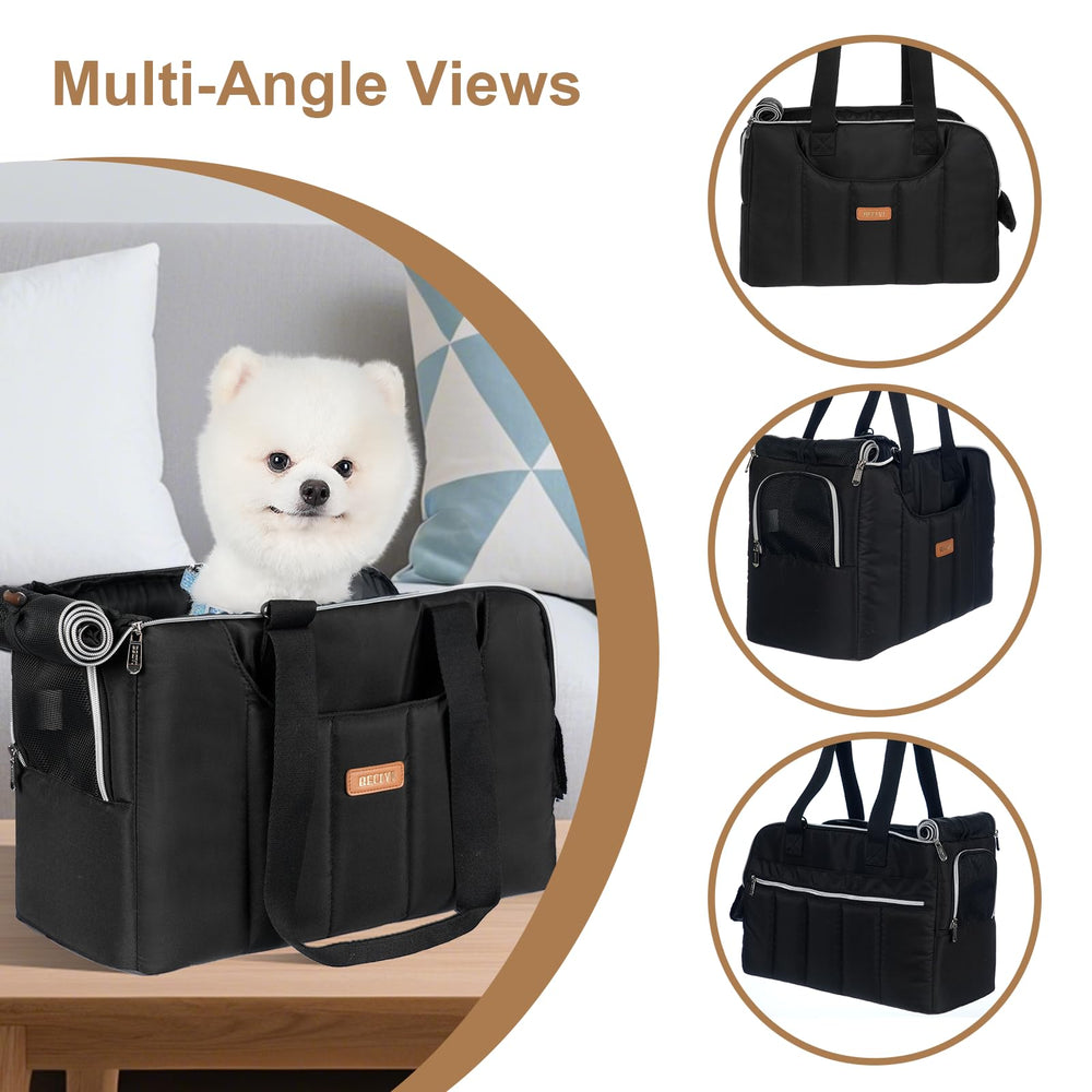 Becivi breathable mesh panel dog carrier promotes airflow during travel