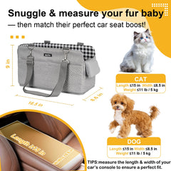 Becivi console dog seat soft pillow area keeps pets comfortable on trips.