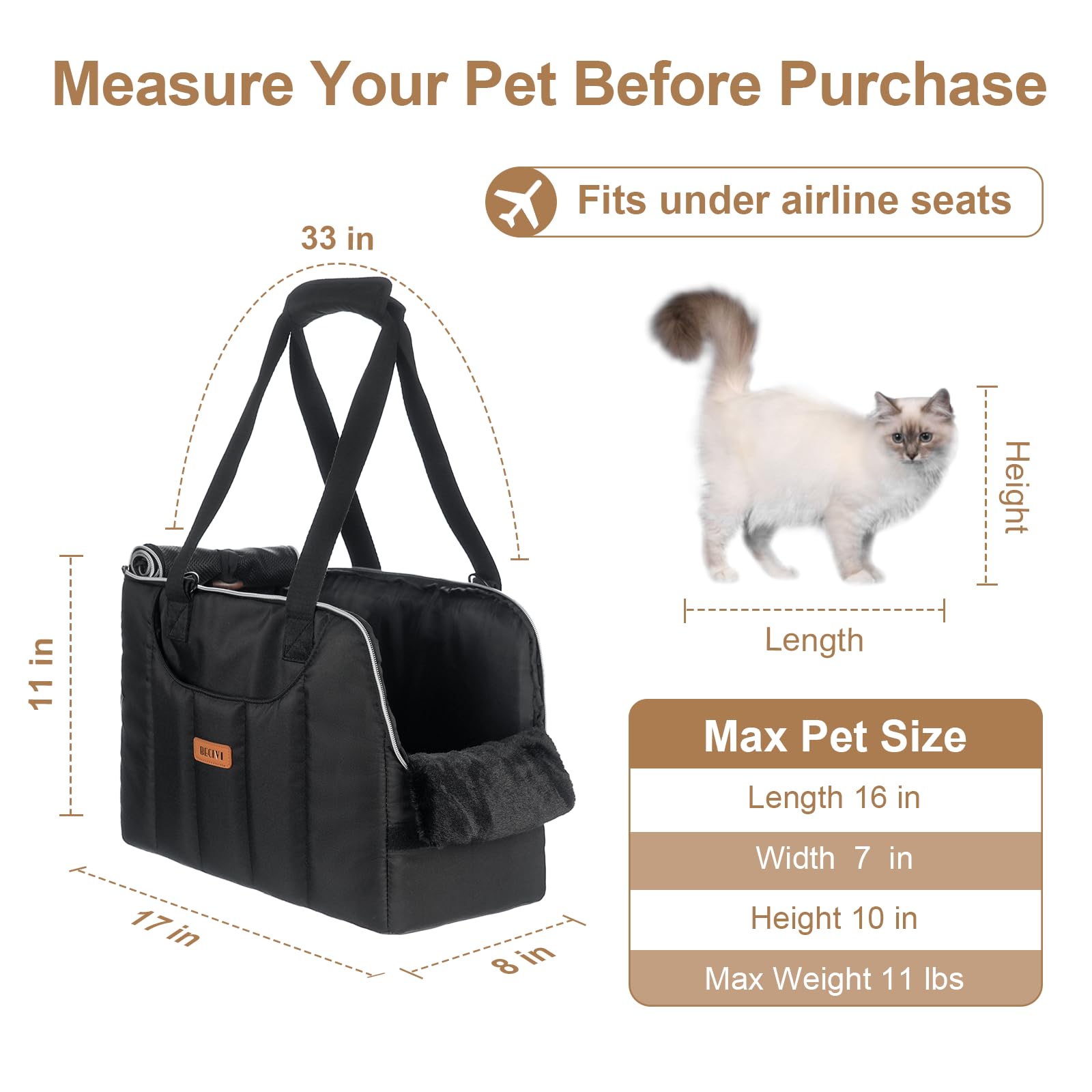 Becivi pet sling bag with crossbody strap for hands-free outings
