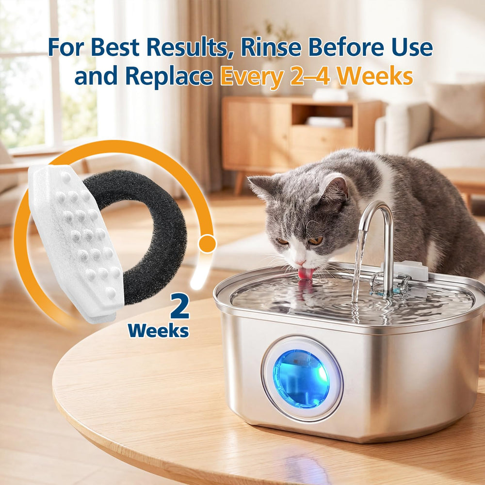 Beckacher stainless steel fountain durable and pet safe