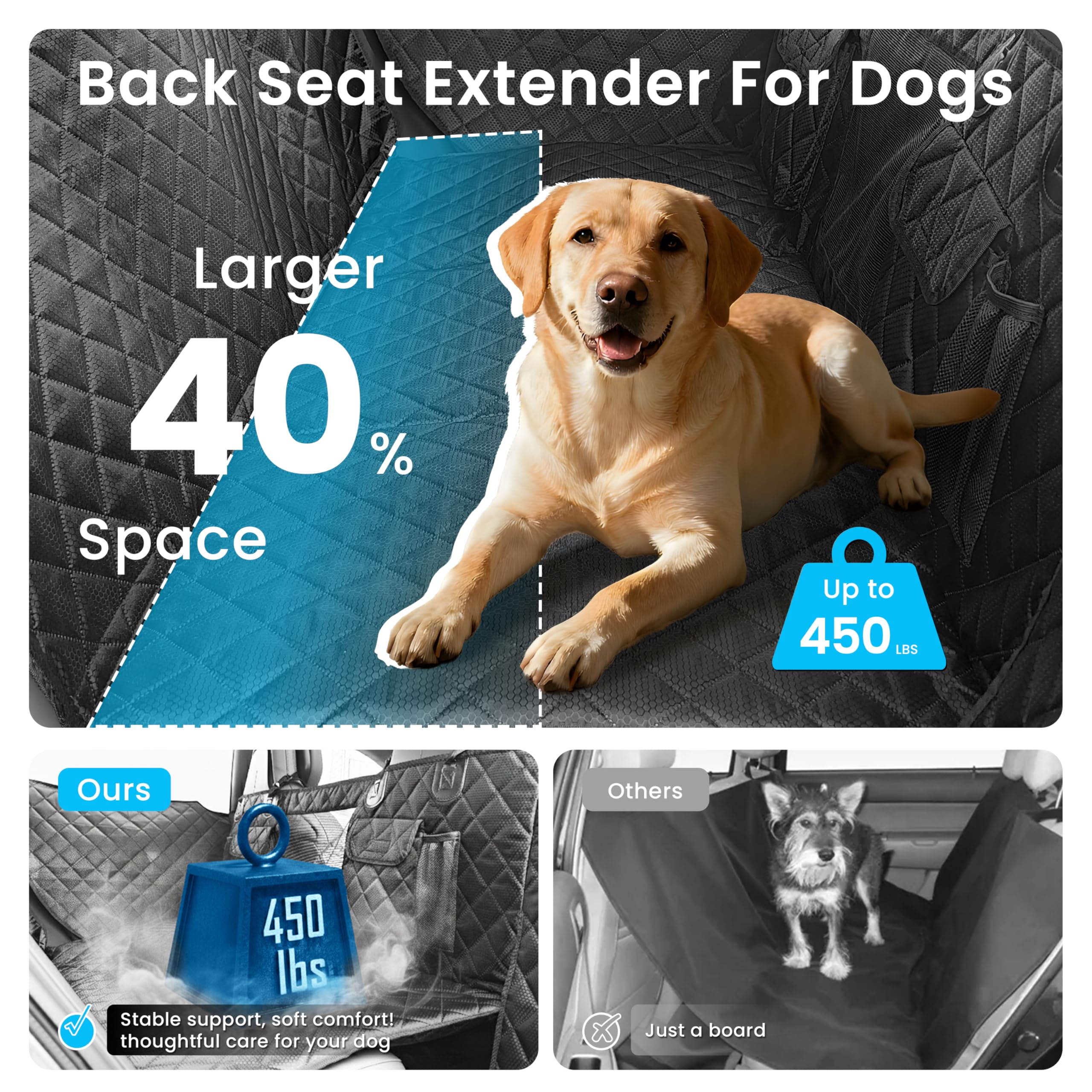 BeComfee dog seat cover door protectors shield doors from scratches.