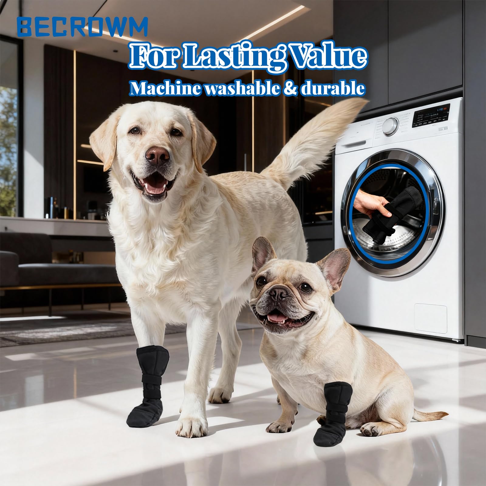 BECROWM two-pack package ensures a spare boot is ready for washing