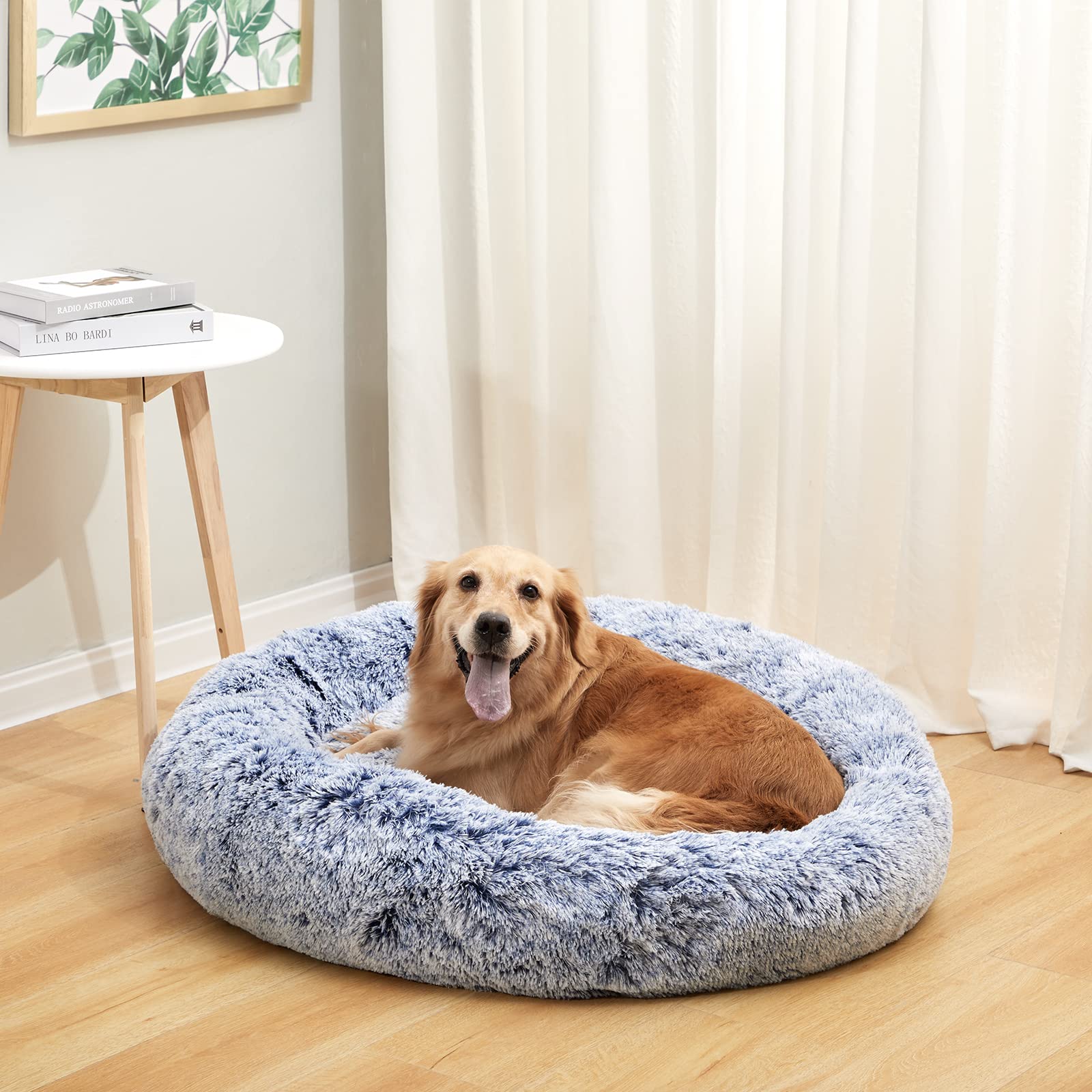 Bedfolks Calming Donut Bed round shape ideal for pets who love to curl up
