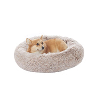 Bedfolks Calming Donut Bed with 30-inch round plush design for cozy, secure naps.