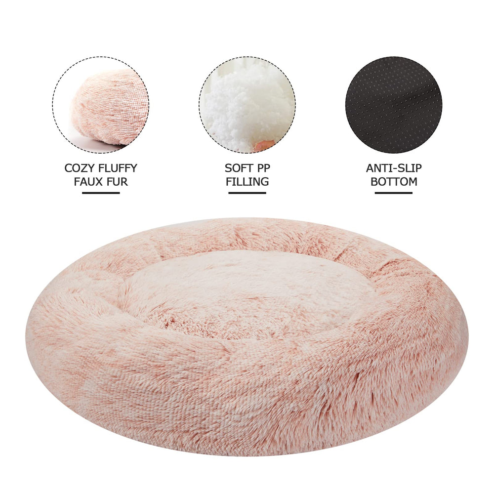 Bedfolks Calming Donut Bed anti-slip bottom keeps bed steady during rest.