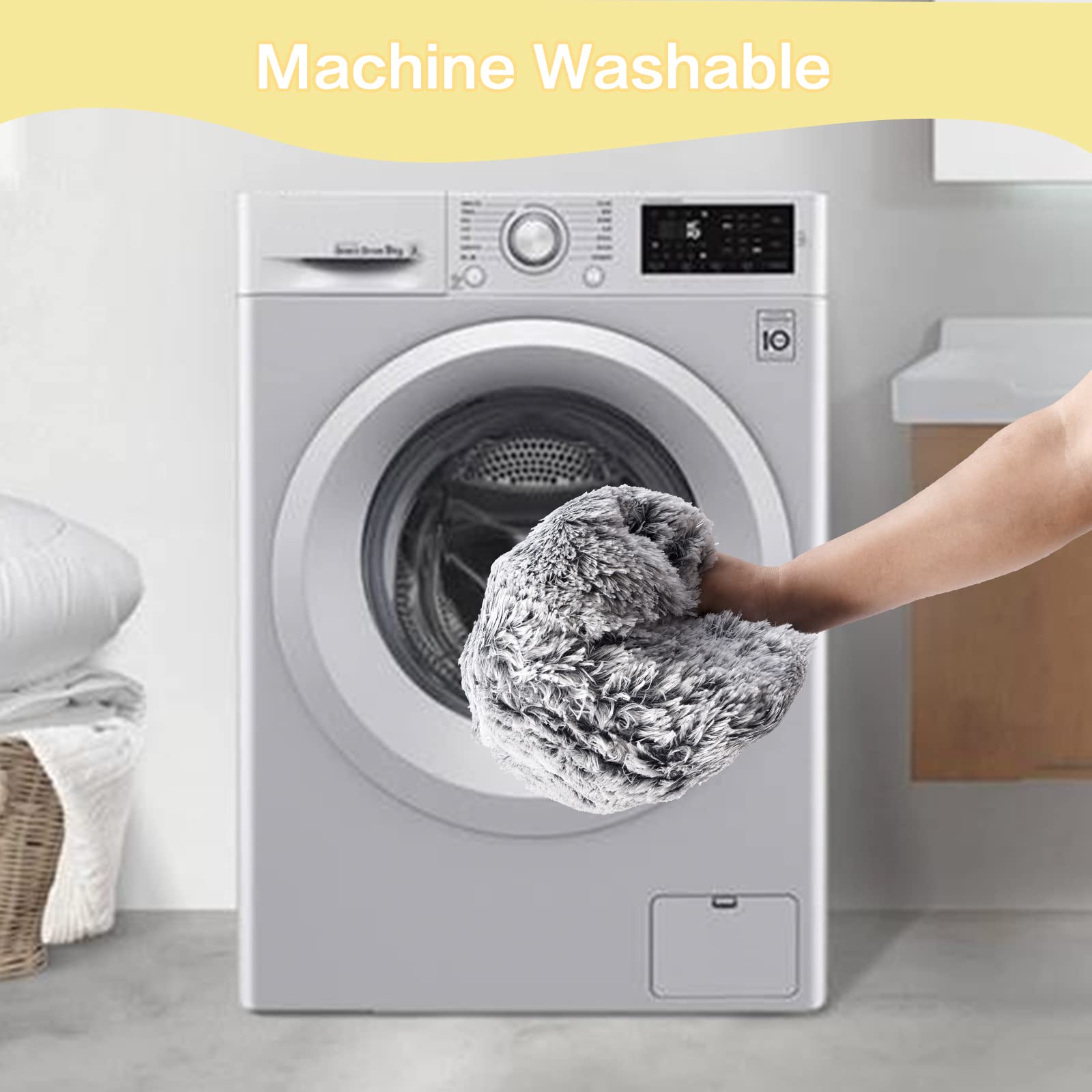 Bedfolks easy-care dog bed, machine washable and tumble dry friendly.