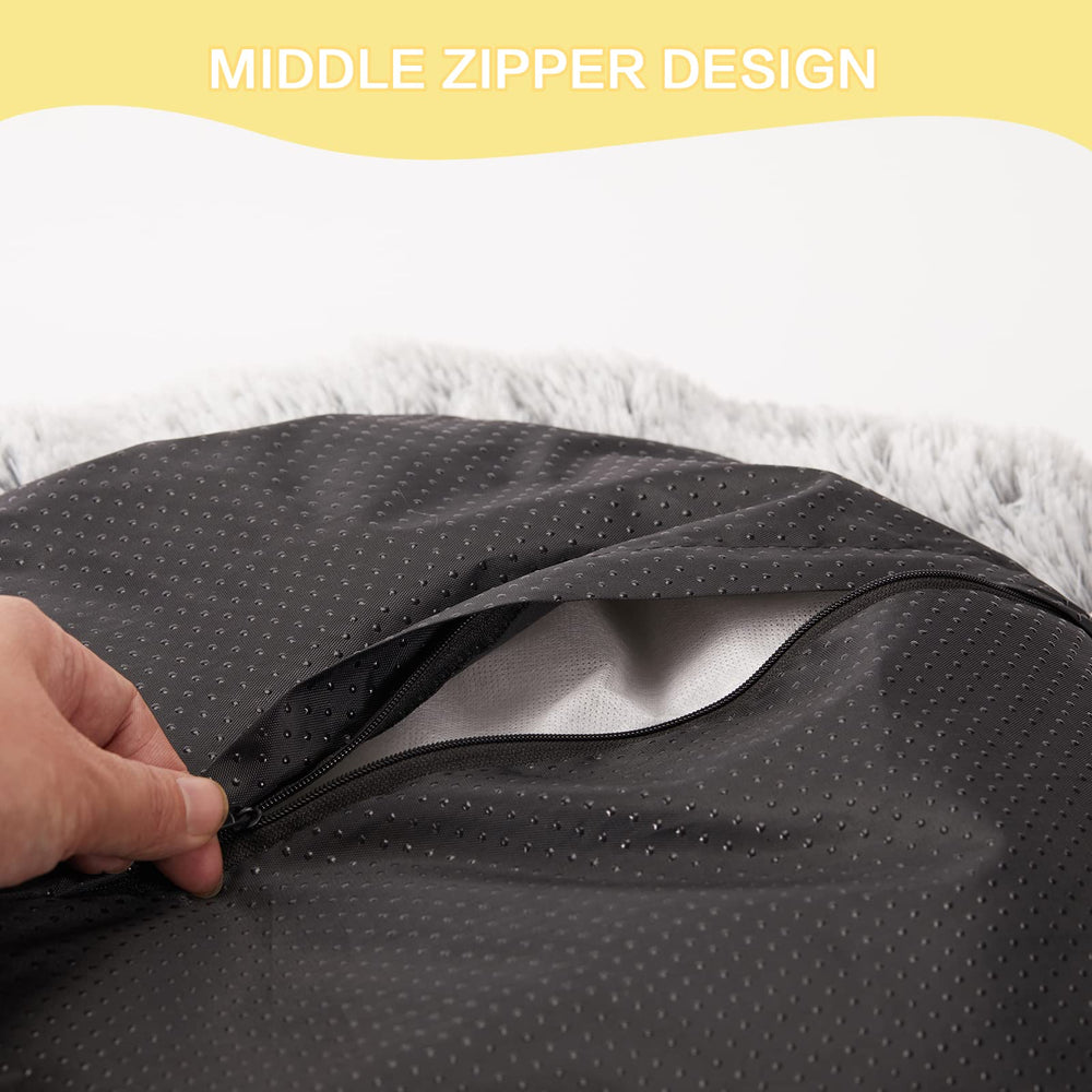 Bedfolks non-slip bottom with TPU dots keeps bed stable on floors.