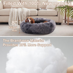 BedStill plush faux fur creates a soft, supportive surface for joints