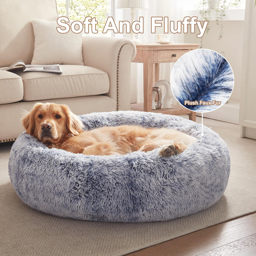 BedStill Donut Bed features anti-slip durable base to prevent shifting on slick floors.